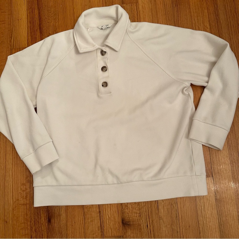 Banana Republic DOUBLE TWILL POLO SWEATSHIRT  size S (#4)